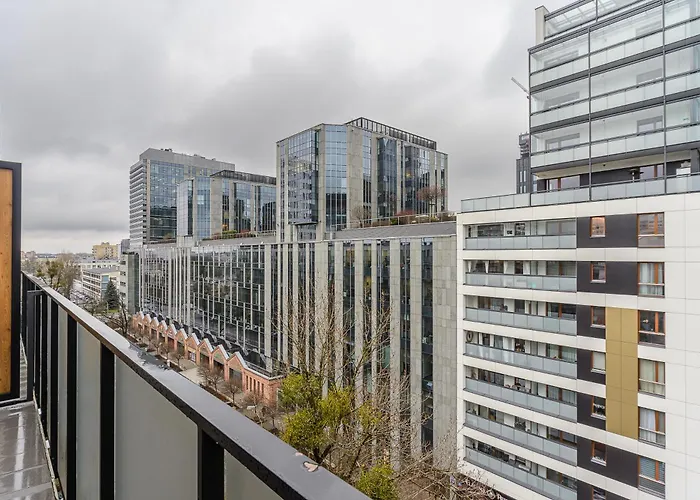 Apartament Premium In The Center Of With Free Parking & Balcony Warszawa